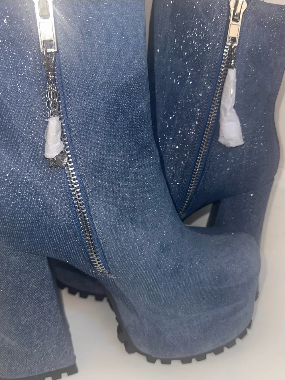 Dolls Kill x Bratz Blue Wave Platform Ankle Boots